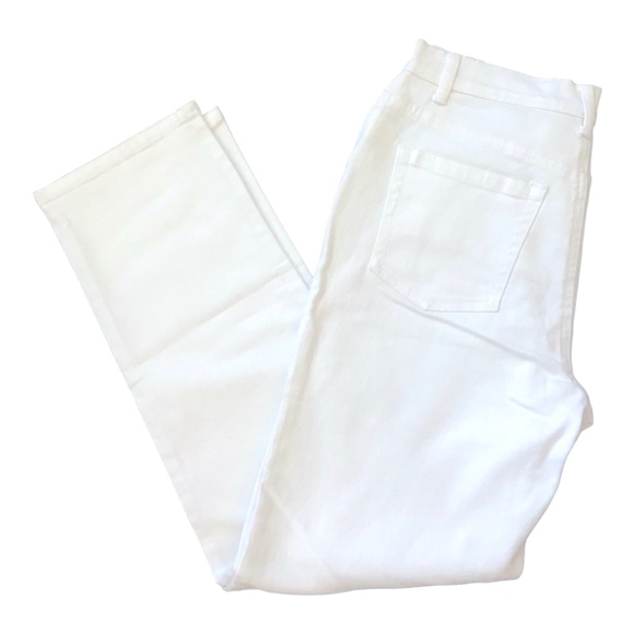 Gloria Vanderbilt Amanda White Jeans 8 Short 28” Inseam Classic Rise 11” - Picture 1 of 6